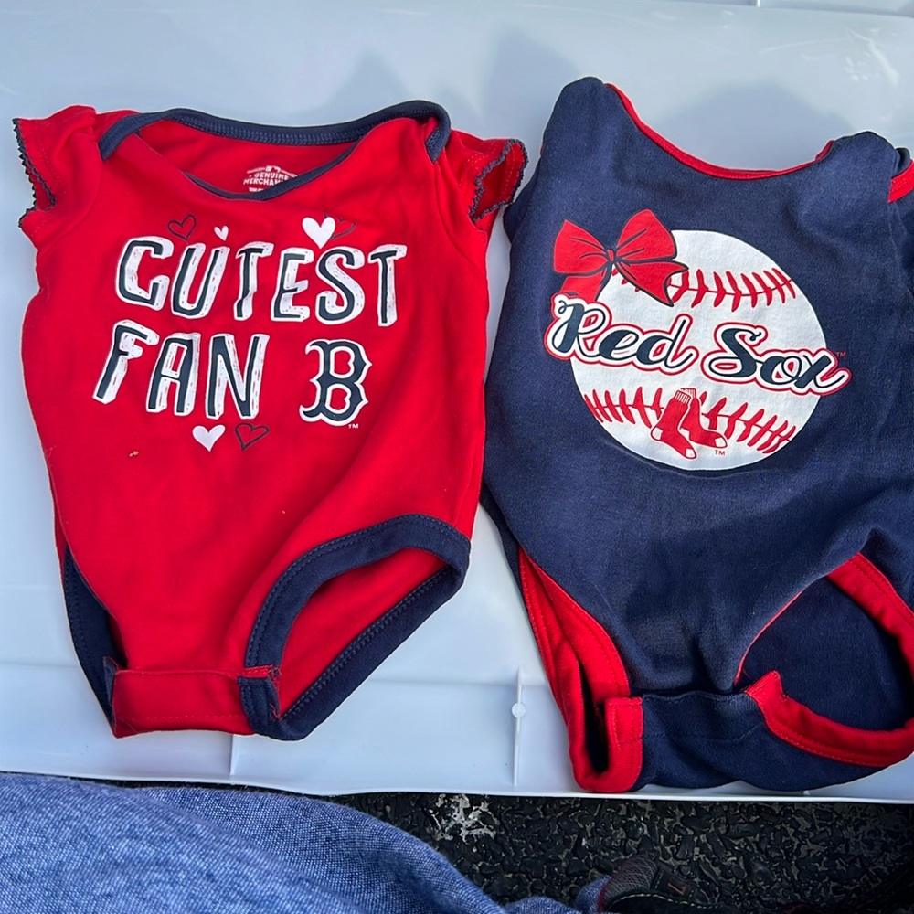 Red Sox girl onesies